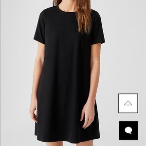 NWT organic cotton Eileen Fisher black dress XL
